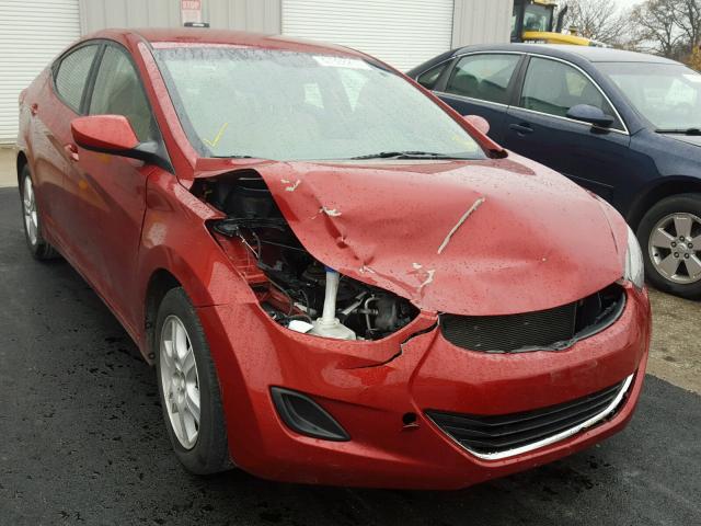 KMHDH4AE7BU108442 - 2011 HYUNDAI ELANTRA GL RED photo 1