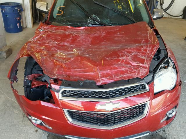 2GNFLFE32D6415638 - 2013 CHEVROLET EQUINOX LT MAROON photo 7