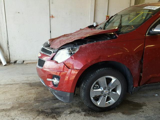 2GNFLFE32D6415638 - 2013 CHEVROLET EQUINOX LT MAROON photo 9