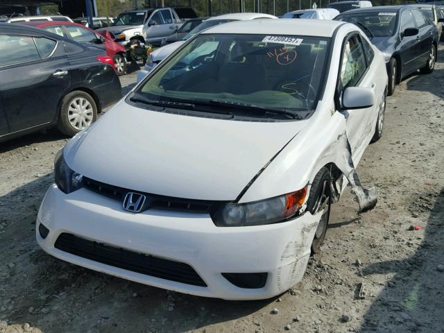 2HGFG12617H571193 - 2007 HONDA CIVIC LX WHITE photo 2