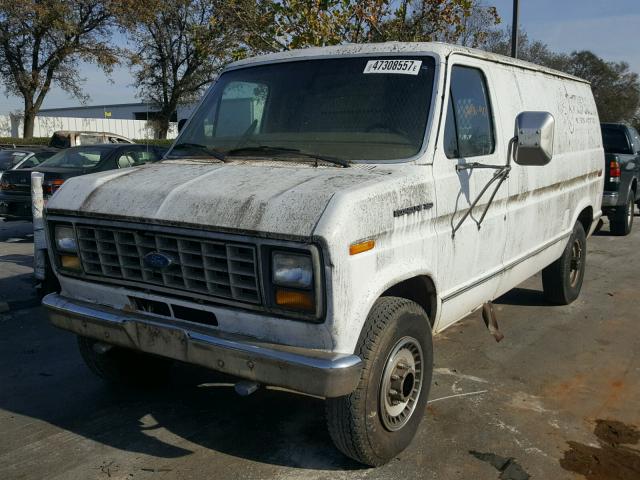 1PTJE34G1LHB70344 - 1990 FORD EC VAN 350 WHITE photo 2