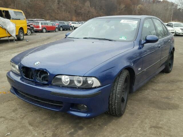 WBSDE93401BZ97909 - 2001 BMW M5 BLUE photo 2