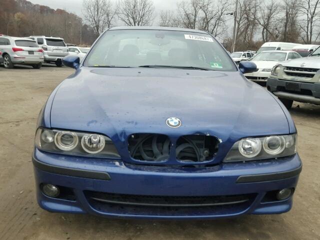 WBSDE93401BZ97909 - 2001 BMW M5 BLUE photo 9