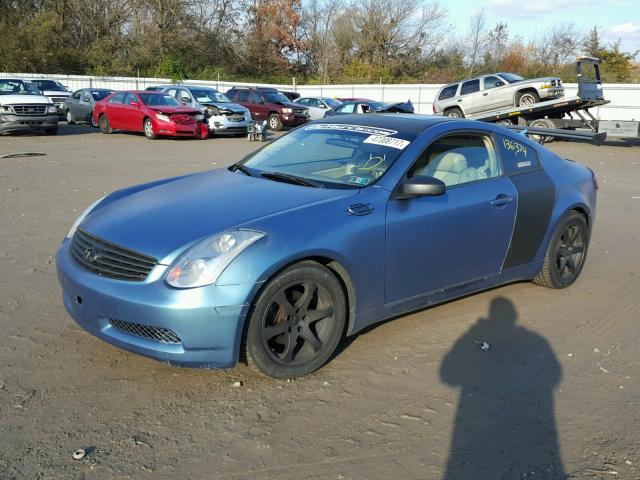 JNKCV54E43M217032 - 2003 INFINITI G35 BLUE photo 2