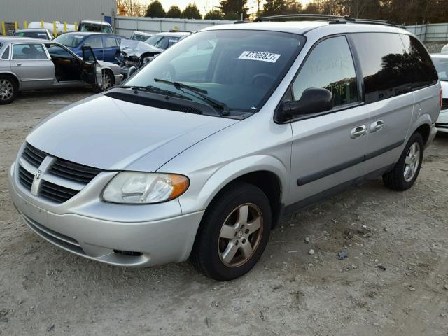 1D4GP45R55B216854 - 2005 DODGE CARAVAN SX GRAY photo 2