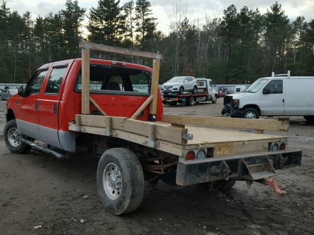 1FDNW21L6YEB03426 - 2000 FORD F250 SUPER RED photo 3