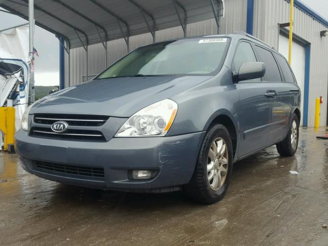 KNDMB233766082652 - 2006 KIA SEDONA EX BLUE photo 2