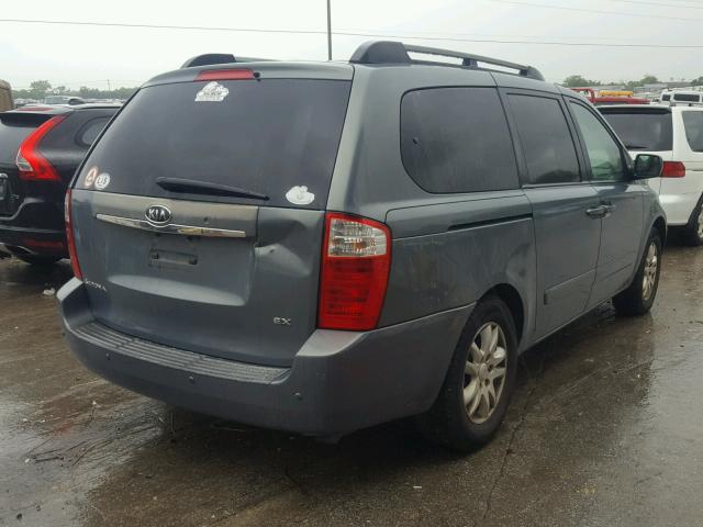 KNDMB233766082652 - 2006 KIA SEDONA EX BLUE photo 4