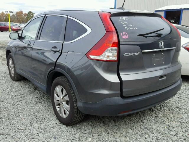 2HKRM3H77EH505087 - 2014 HONDA CR-V EXL SILVER photo 3