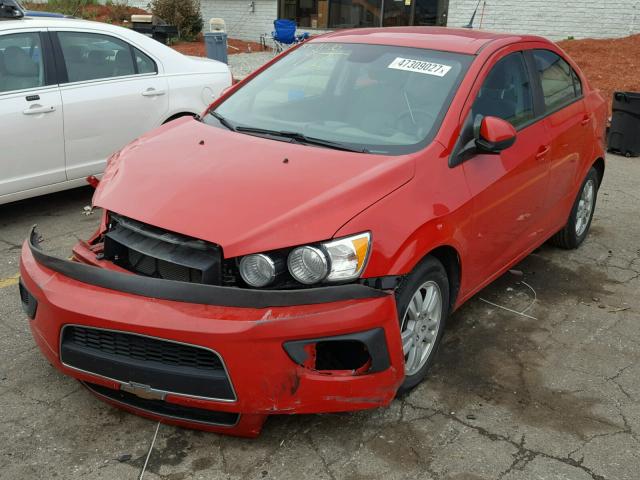 1G1JB5SH4C4133848 - 2012 CHEVROLET SONIC LS RED photo 2