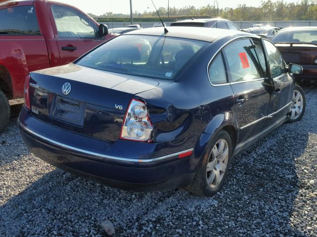 WVWRH63B53P436175 - 2003 VOLKSWAGEN PASSAT GLX BLUE photo 4