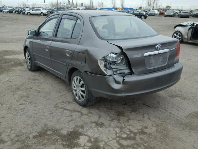 JTDBT123750370513 - 2005 TOYOTA ECHO GRAY photo 3