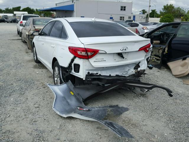 5NPE24AF3GH323370 - 2016 HYUNDAI SONATA SE WHITE photo 3