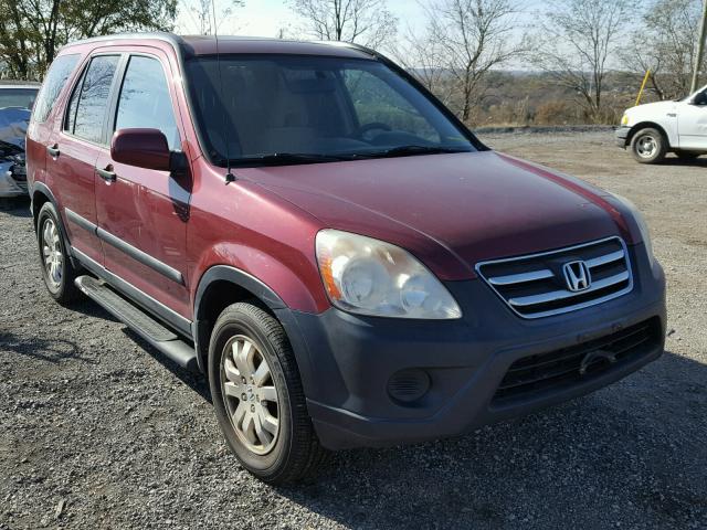 SHSRD78866U425756 - 2006 HONDA CR-V EX BURGUNDY photo 1