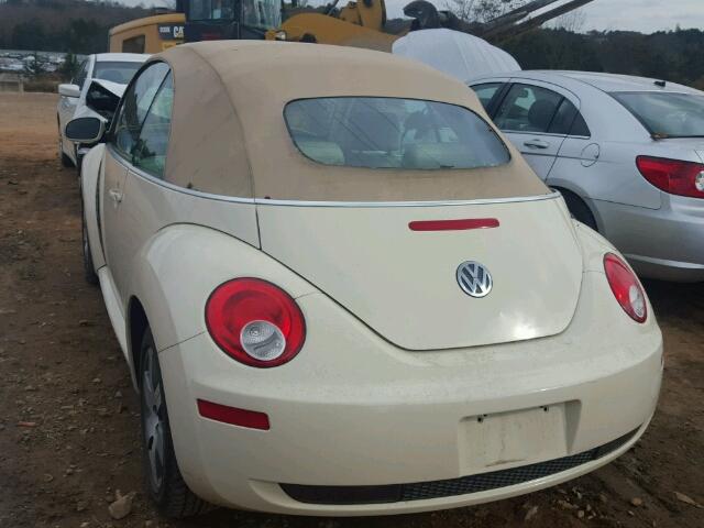 3VWPF31Y76M331194 - 2006 VOLKSWAGEN NEW BEETLE CREAM photo 3