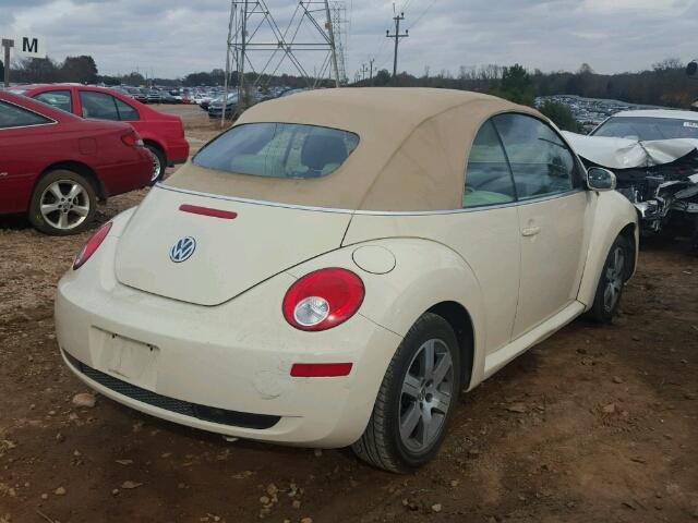 3VWPF31Y76M331194 - 2006 VOLKSWAGEN NEW BEETLE CREAM photo 4