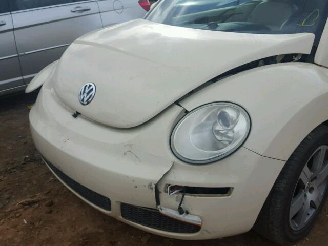 3VWPF31Y76M331194 - 2006 VOLKSWAGEN NEW BEETLE კრემისფერი ფოტო 9