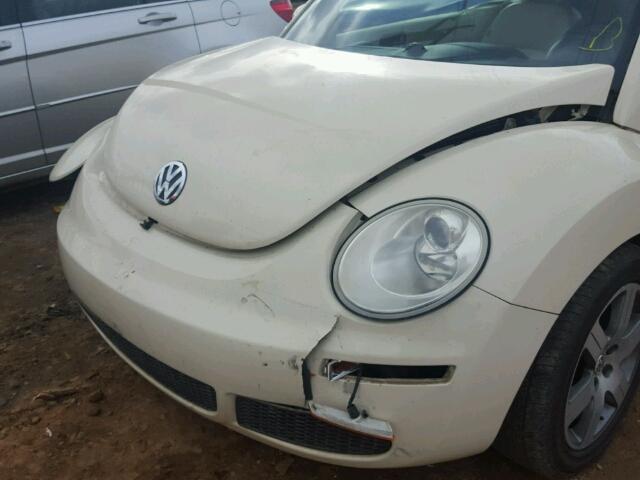 3VWPF31Y76M331194 - 2006 VOLKSWAGEN NEW BEETLE CREAM photo 9