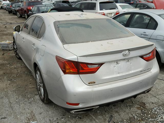 JTHCE1BL3D5013991 - 2013 LEXUS GS 350 SILVER photo 3