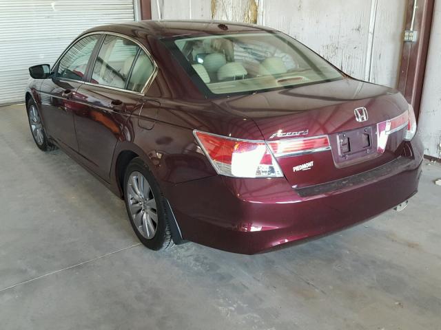 1HGCP2F8XCA132457 - 2012 HONDA ACCORD EXL Tünd qırmızı foto 3