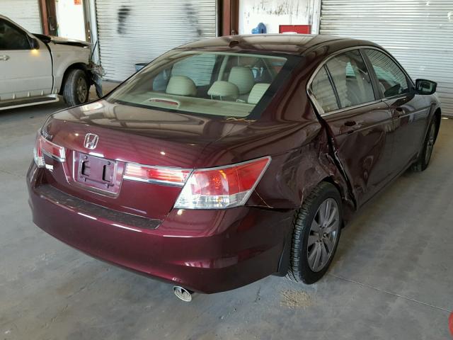 1HGCP2F8XCA132457 - 2012 HONDA ACCORD EXL Tünd qırmızı foto 4