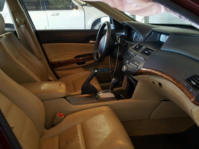 1HGCP2F8XCA132457 - 2012 HONDA ACCORD EXL Tünd qırmızı foto 5