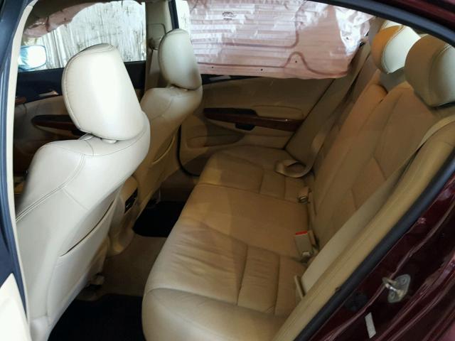 1HGCP2F8XCA132457 - 2012 HONDA ACCORD EXL Tünd qırmızı foto 6