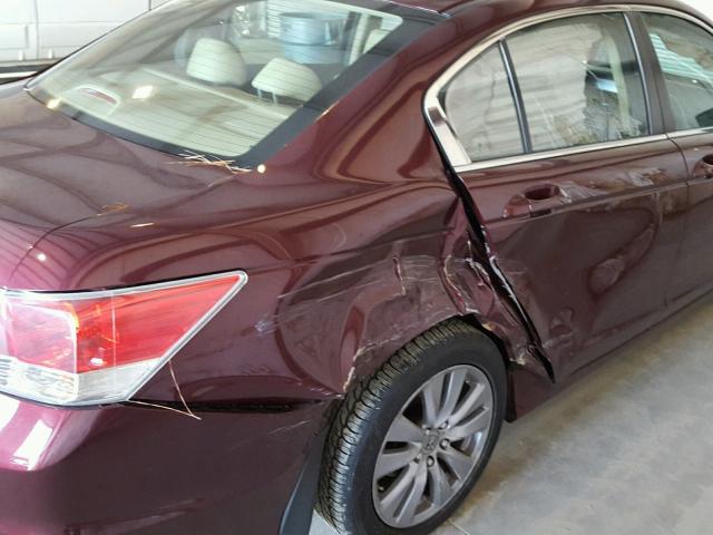 1HGCP2F8XCA132457 - 2012 HONDA ACCORD EXL Tünd qırmızı foto 9
