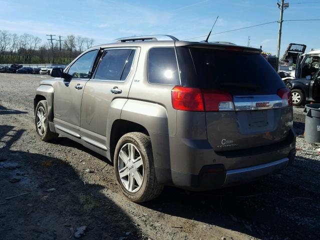 2CTFLXEC8B6342565 - 2011 GMC TERRAIN SL BROWN photo 3