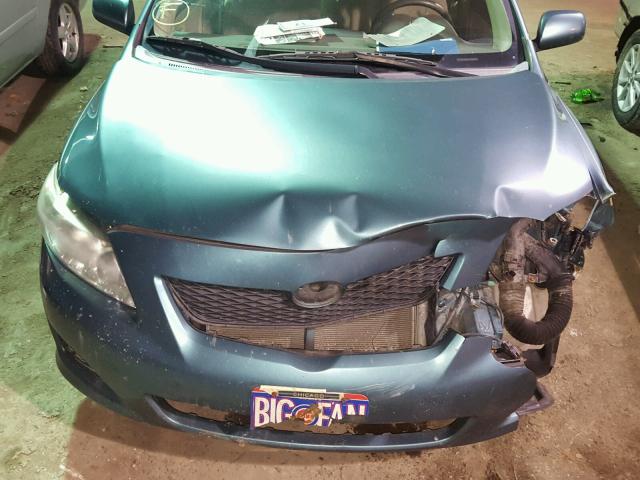 1NXBU40E29Z109402 - 2009 TOYOTA COROLLA BA GREEN photo 7