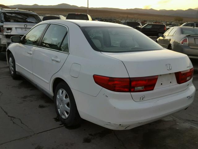 1HGCM55485A078801 - 2005 HONDA ACCORD LX WHITE photo 3