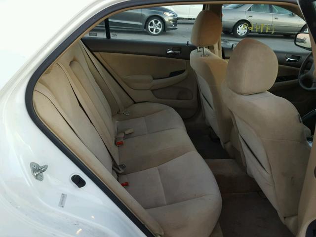 1HGCM55485A078801 - 2005 HONDA ACCORD LX WHITE photo 6