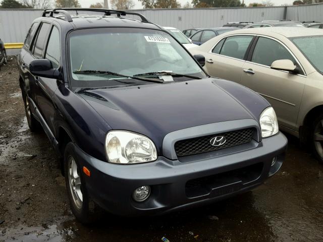 KM8SC13D54U821268 - 2004 HYUNDAI SANTA FE G BLUE photo 1