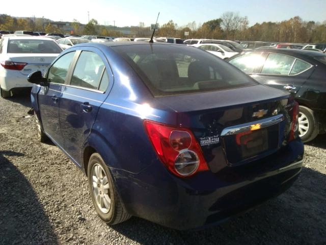 1G1JC5SH6D4221301 - 2013 CHEVROLET SONIC LT BLUE photo 3