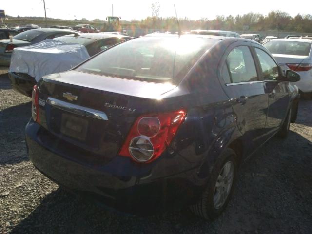 1G1JC5SH6D4221301 - 2013 CHEVROLET SONIC LT BLUE photo 4