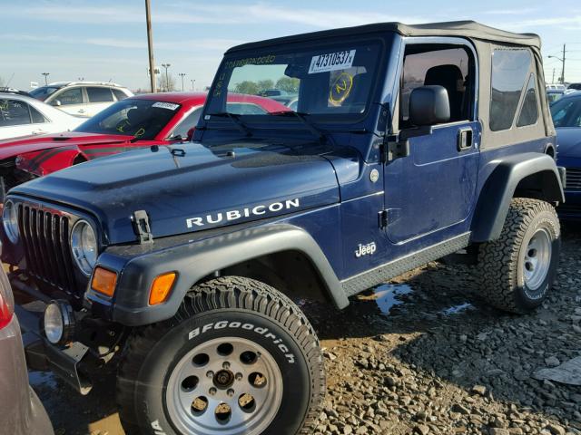 1J4FA69SX6P708202 - 2006 JEEP WRANGLER / BLUE photo 2