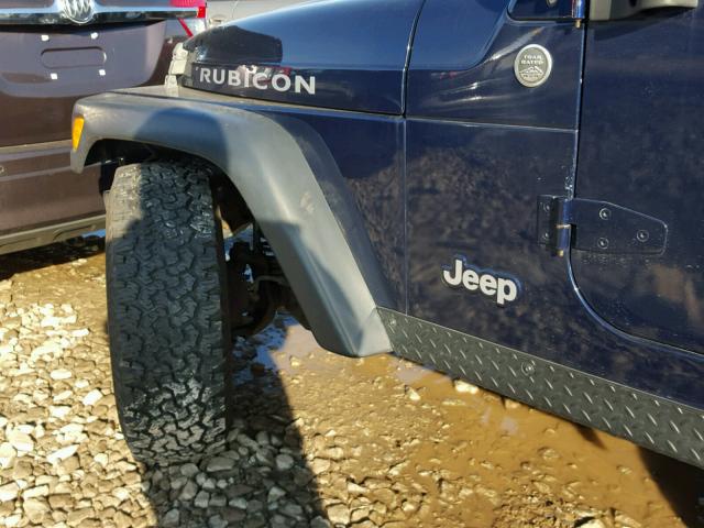 1J4FA69SX6P708202 - 2006 JEEP WRANGLER / BLUE photo 9