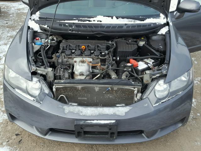 19XFA1F52BE031521 - 2011 HONDA CIVIC LX GRAY photo 7