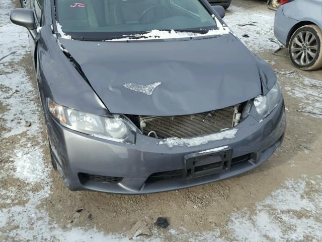 19XFA1F52BE031521 - 2011 HONDA CIVIC LX GRAY photo 9