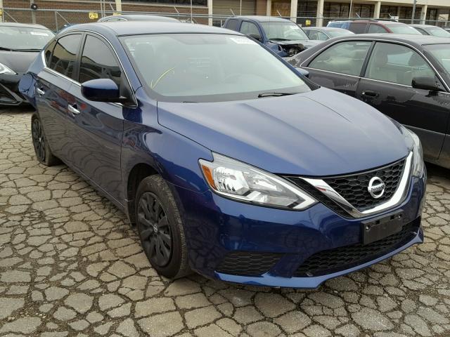 3N1AB7AP5GY331730 - 2016 NISSAN SENTRA S BLUE photo 1