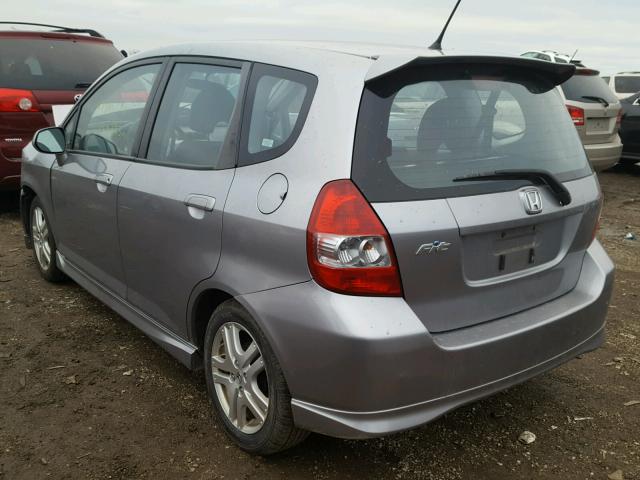 JHMGD38688S019858 - 2008 HONDA FIT SPORT GRAY photo 3