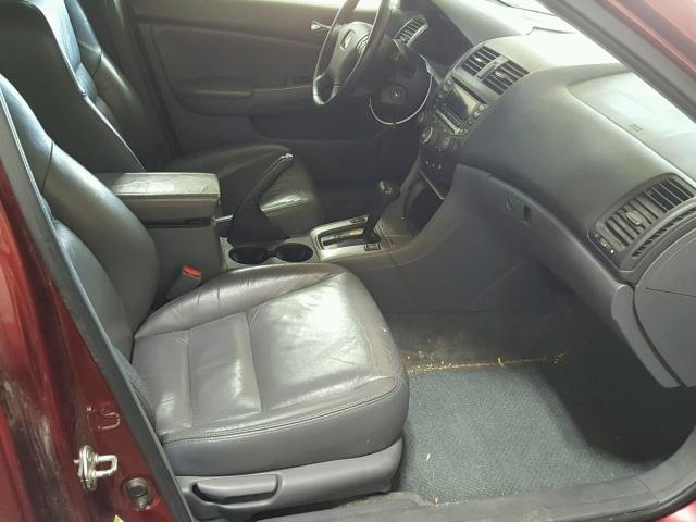 1HGCM56855A175598 - 2005 HONDA ACCORD EX MAROON photo 5