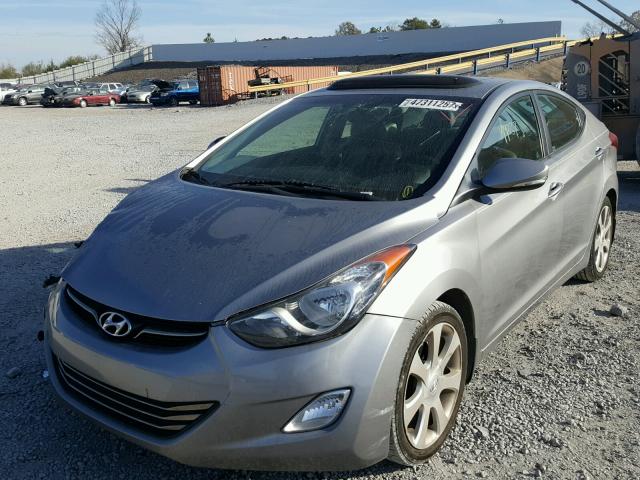 KMHDH4AE5CU362426 - 2012 HYUNDAI ELANTRA GL GRAY photo 2