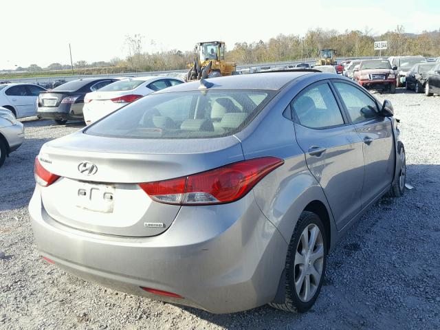 KMHDH4AE5CU362426 - 2012 HYUNDAI ELANTRA GL GRAY photo 4