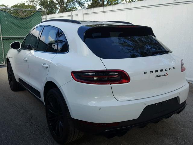 WP1AB2A55FLB66847 - 2015 PORSCHE MACAN S WHITE photo 3