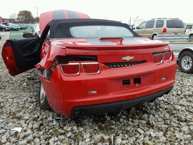 2G1FK3DJ3B9177510 - 2011 CHEVROLET CAMARO 2SS RED photo 9