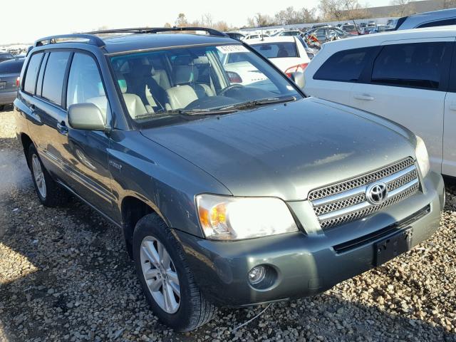 JTEDW21A070018135 - 2007 TOYOTA HIGHLANDER GREEN photo 1