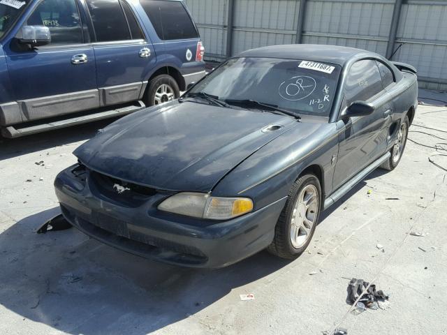 1FAFP4041WF124161 - 1998 FORD MUSTANG BLUE photo 2