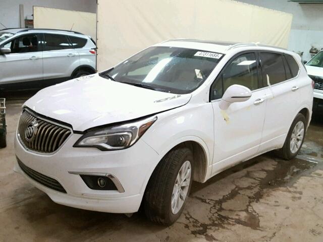 LRBFX2SA7JD017359 - 2018 BUICK ENVISION E WHITE photo 2