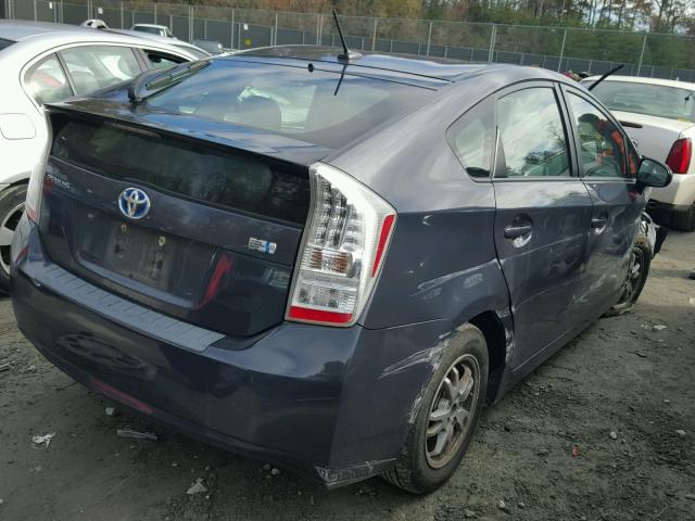 JTDKN3DU3A0063037 - 2010 TOYOTA PRIUS GRAY photo 4